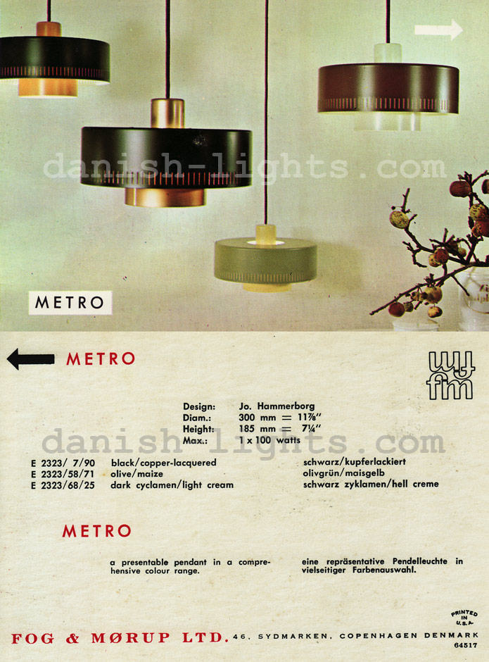 Jo Hammerborg for Fog & M&oslash;rup: Metro