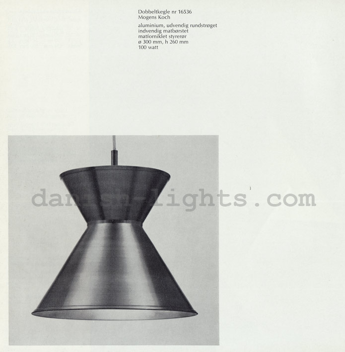 Mogens Koch for Louis Poulsen: Dobbeltkegle