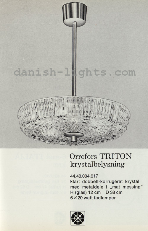 Unspecified designer for Lyfa: Orrefors Triton
