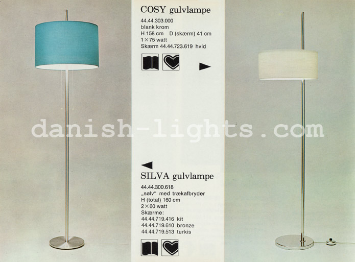 Unspecified designer for Lyfa: Silva and Cosy floor lamps