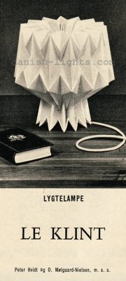 Peter Hvidt & Orla Mølgaard-Nielsen for Le Klint: Lygtelampe