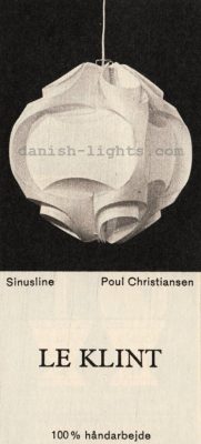 Poul Christiansen for Le Klint: Sinusline pendant