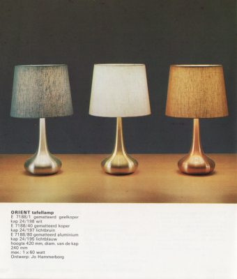 Jo Hammerborg for Fog & Mørup: Orient table lamps
