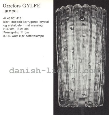 Unspecified designer for Lyfa: Orrefors Gylfe