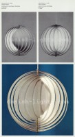 Verner Panton for Louis Poulsen: Månependel (Moon lamp) 16568, 16730 1