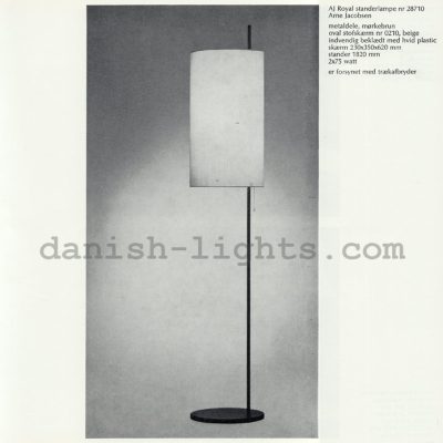 Arne Jacobsen for Louis Poulsen: AJ Royal floor lamp 28710